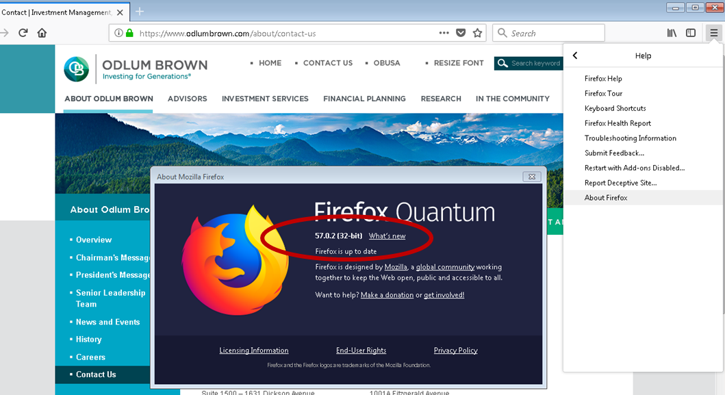 About Firefox